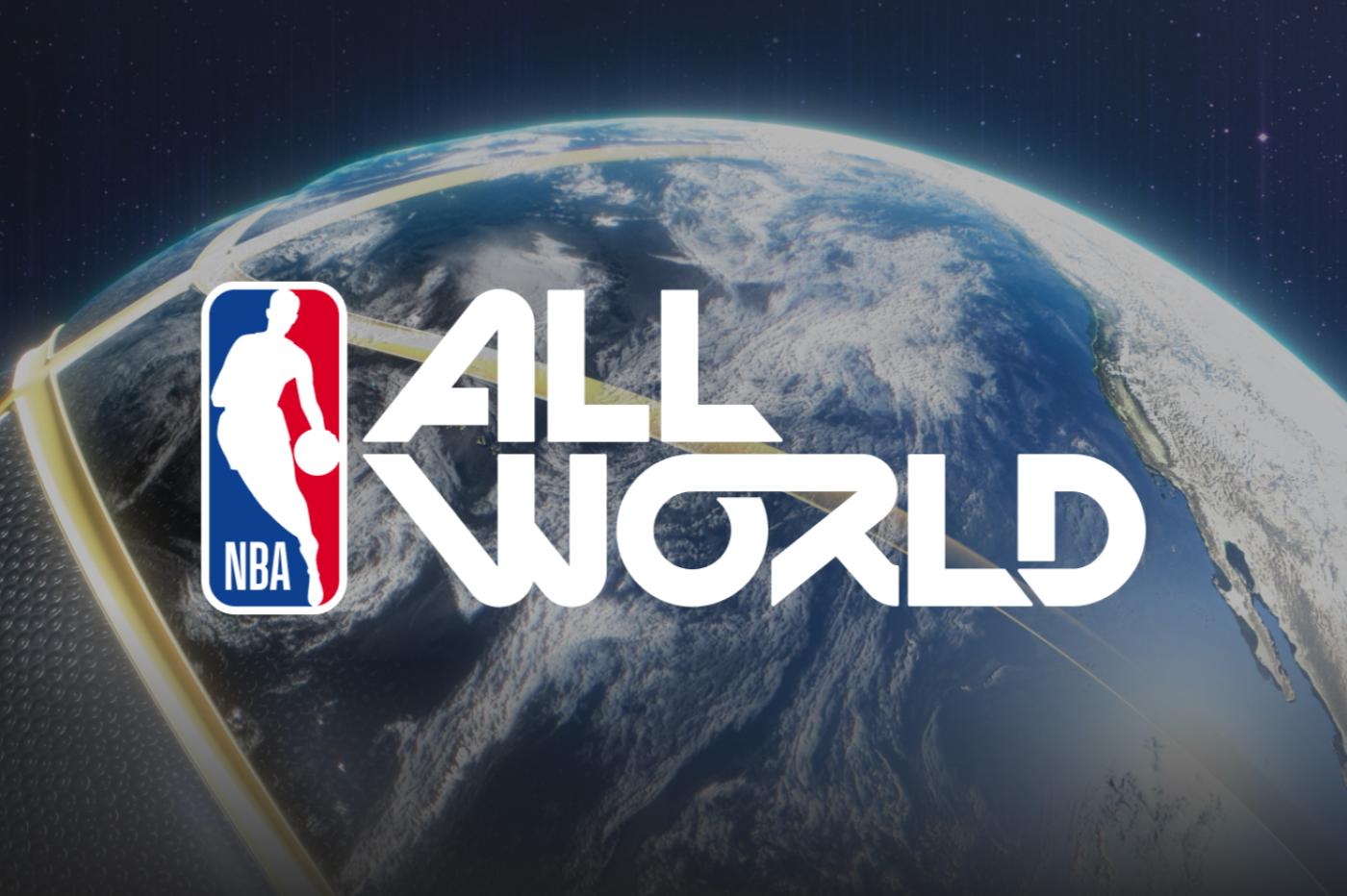 la bannière du jeu nba all world