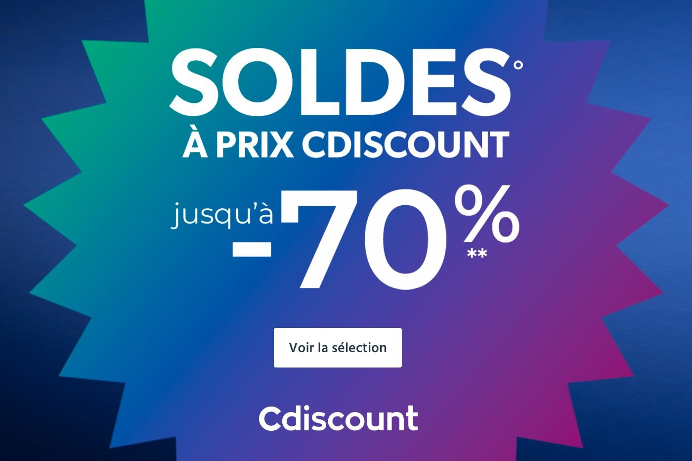 Visuel Soldes Hiver 2023 Cdiscount