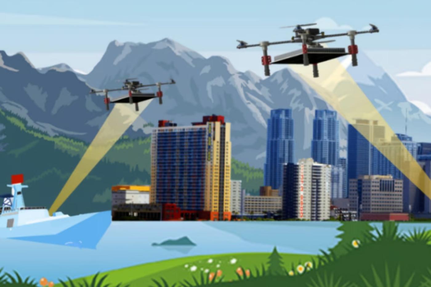 des drones alimentés par laser pourraient voler indéfiniment