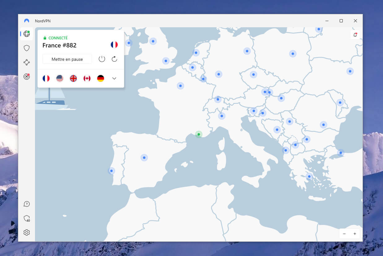 NordVPN Application Windows