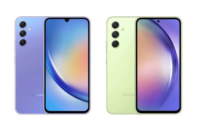 Samsung Galaxy A34 et A54