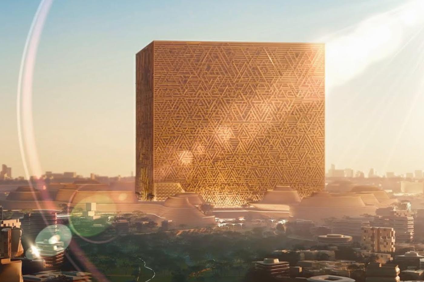 le Mukkab, un projet d'immense gratte-ciel cubique en Arabie Saoudite