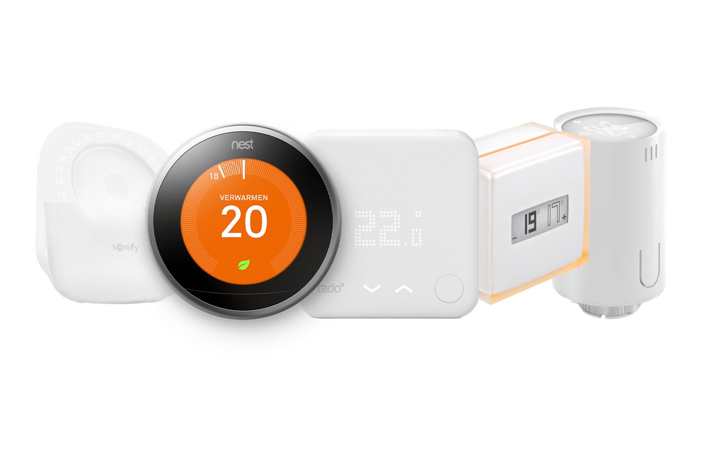 Netatmo Thermostat Connecté et Intelligent Économe en Énergie –WiFi-  Réduisez les Factures & Contrôlez le Chauffage à Distance par Application