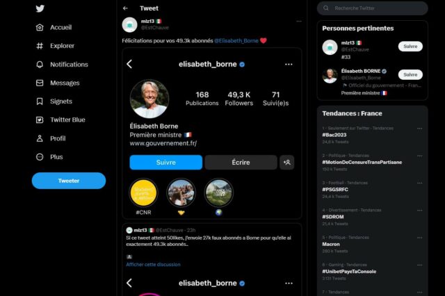 Canular Elisabeth Borne