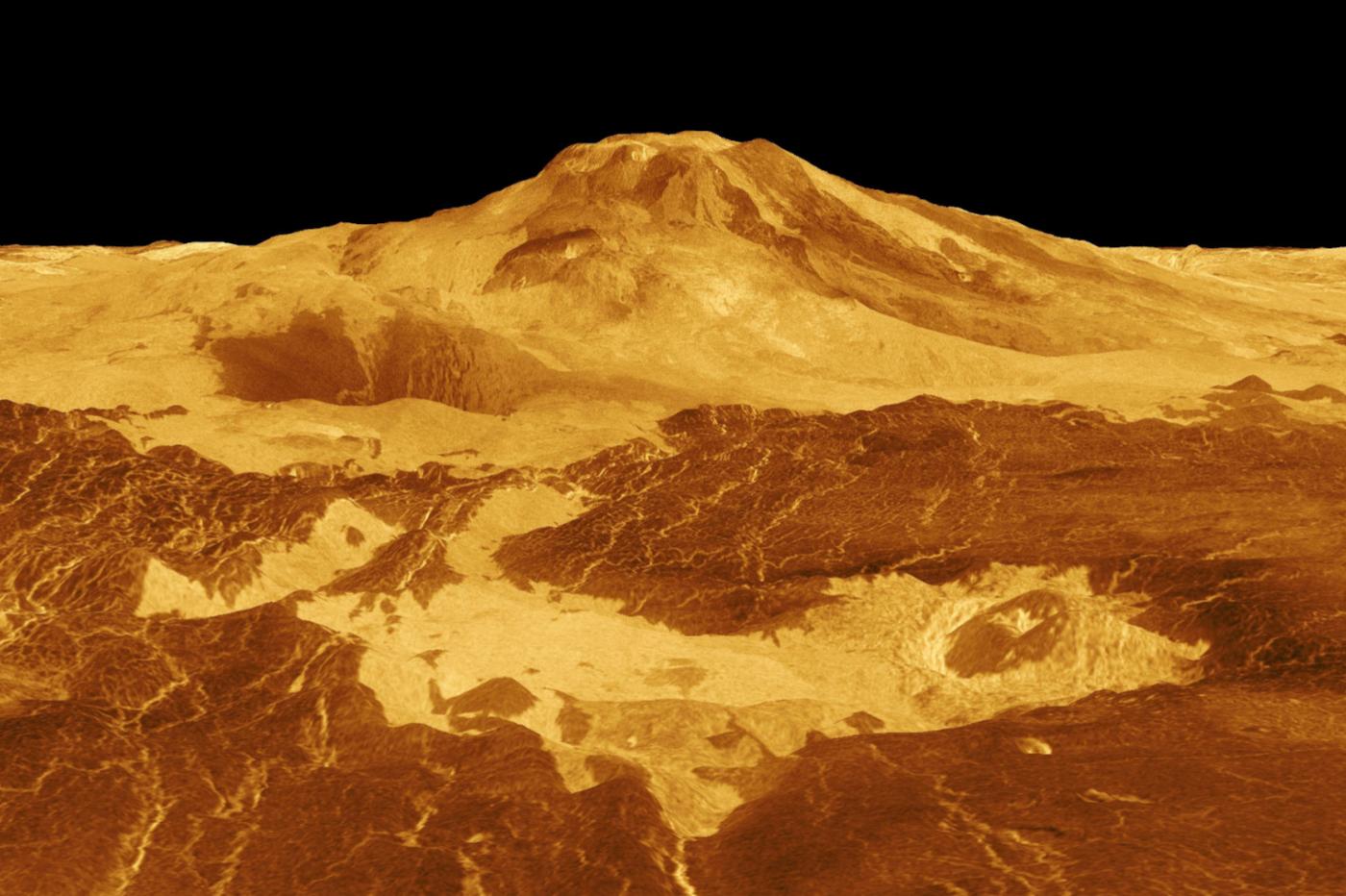 Le Maat Mons, l'un des plus grands volcans de Venus
