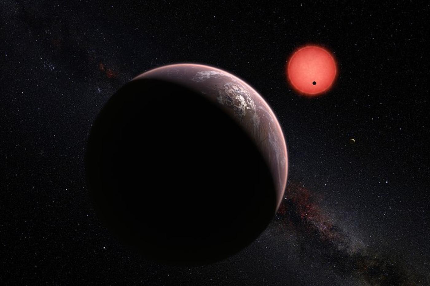Une vue d'artiste de TRAPPIST-1 b