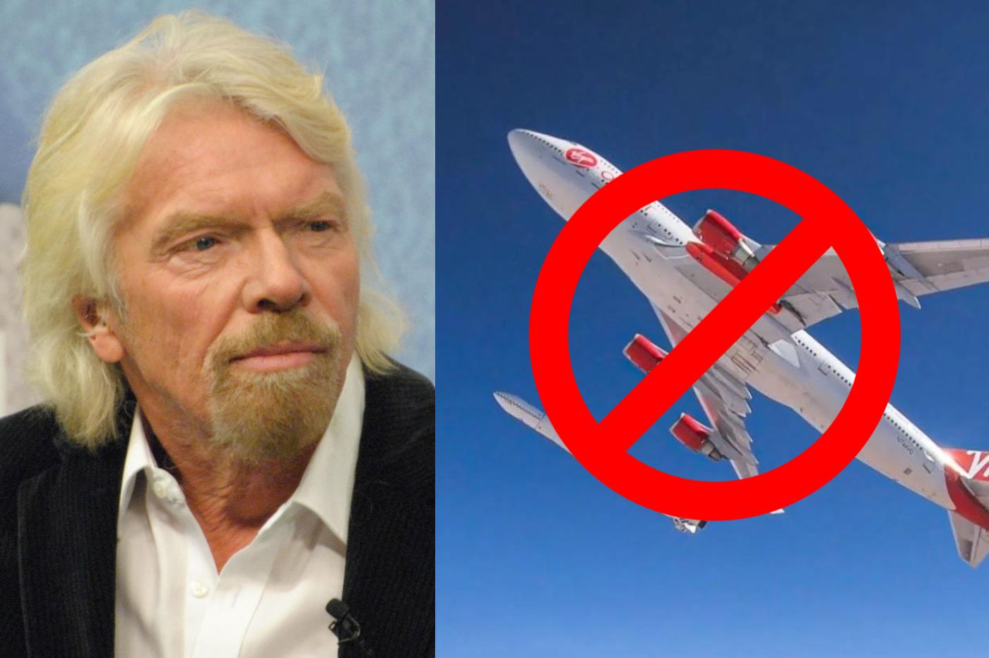 Richard Branson et le Launcher One de Virgin Orbit