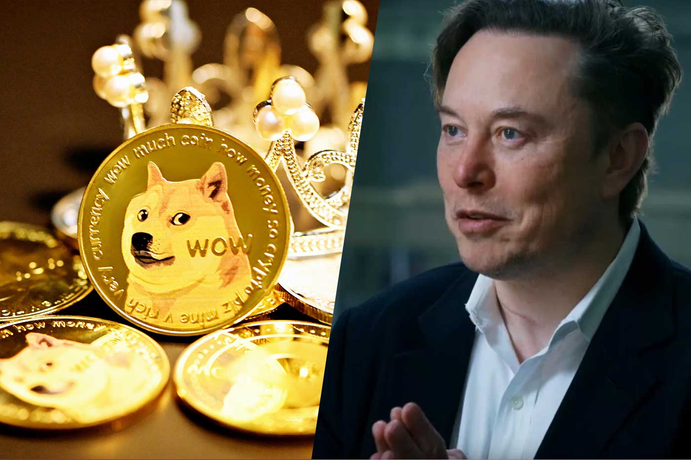 Elon Musk Shiba Dogecoins