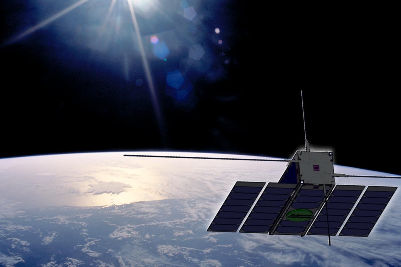 Une vue d'artiste du satellite OPS-SAT