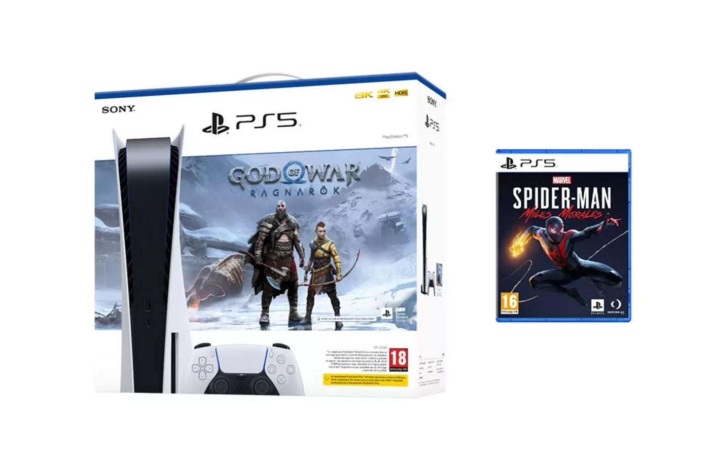 Pack PS5 God of War Ragnarök - Spider Man Miles Morales