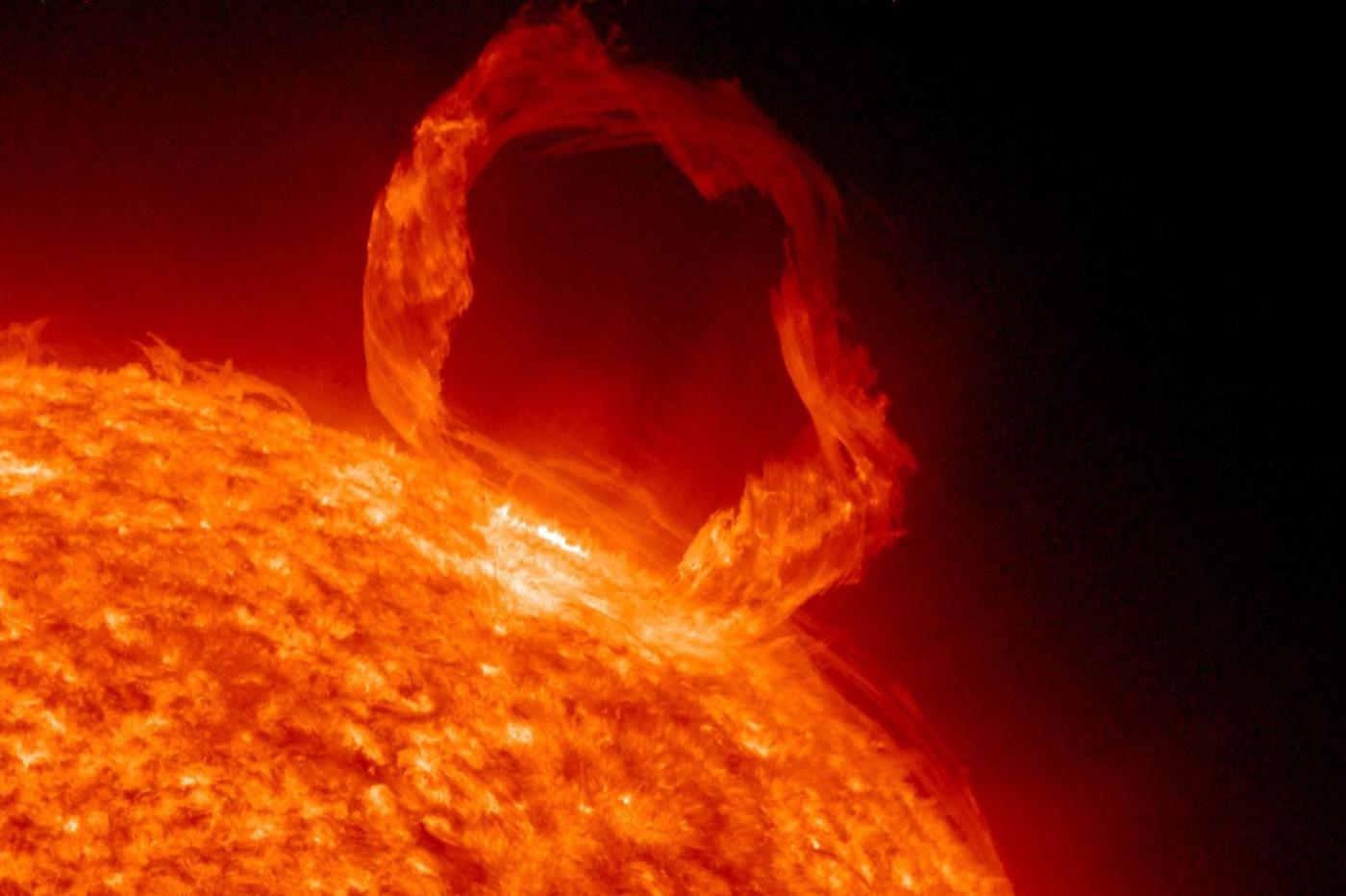 Une boucle coronale du Soleil