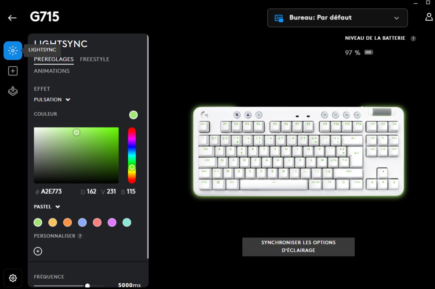 Logitech G705 Souris Gamer Sans Fil, Éclairage RVB LIGHTSYNC  Personnalisable - Off White 