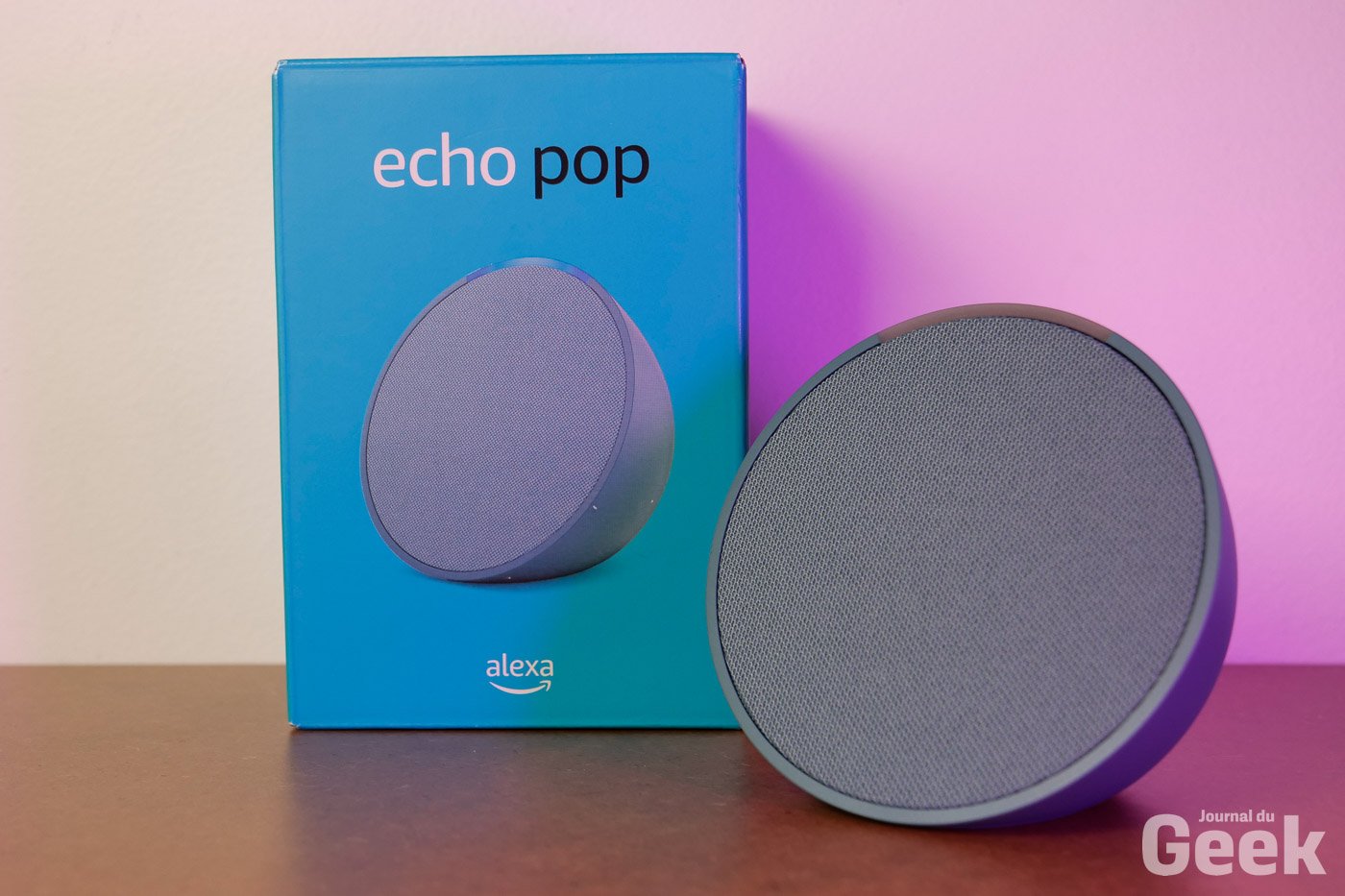 Echo Pop  Enceinte connectée Bluetooth et Wi-Fi compacte au son