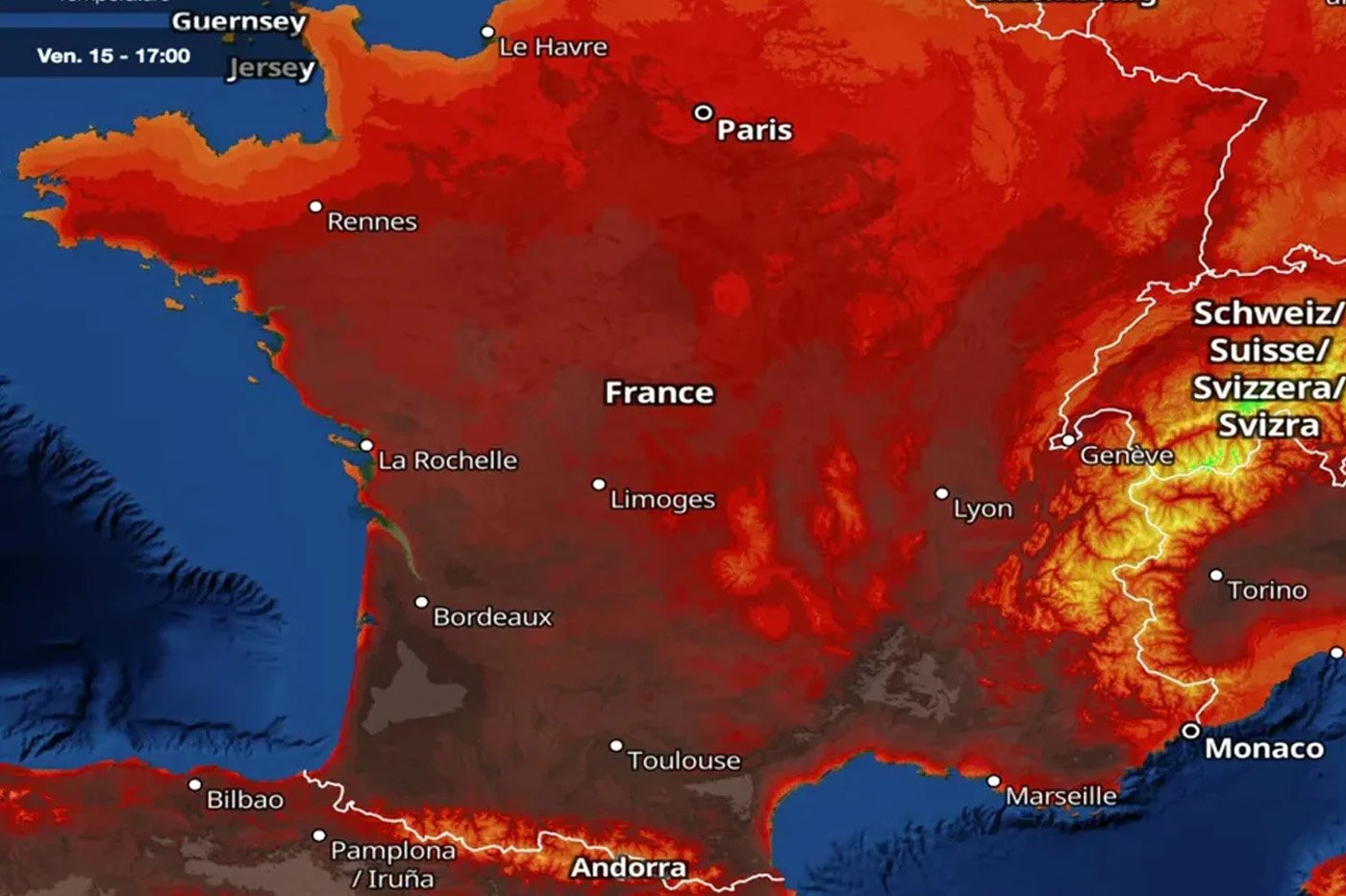 Carte canicule