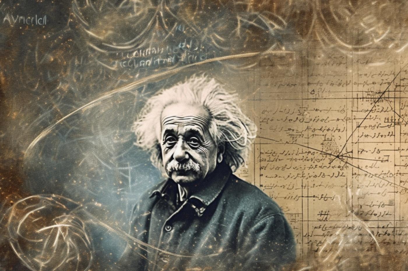 Une image d'Einstein générée par Midjourney