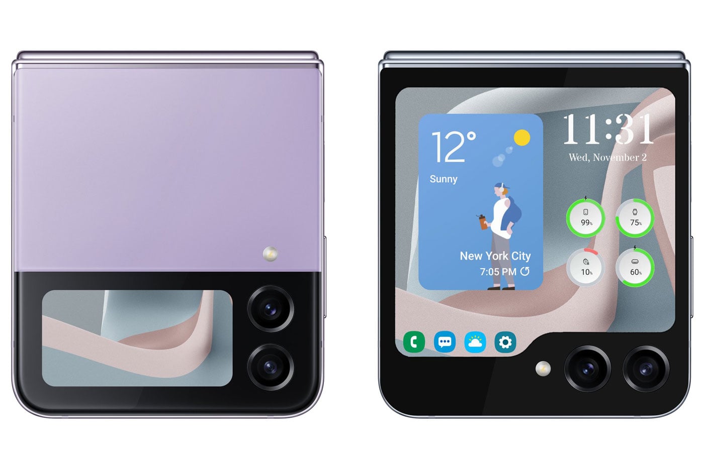 Ecran Z Samsung Galaxy Z Flip5 : son écran externe fuite et il est immense
