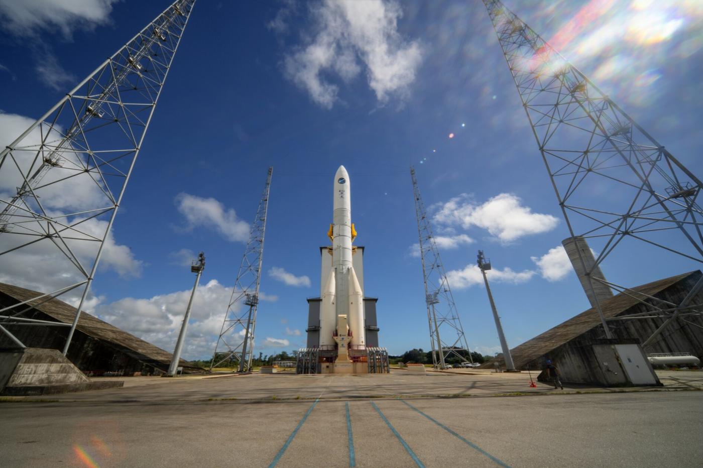 Ariane 6 sur son pas de tir