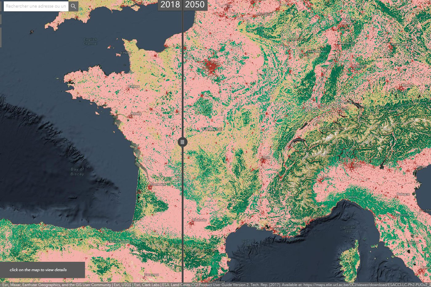 Carte du monde interactive