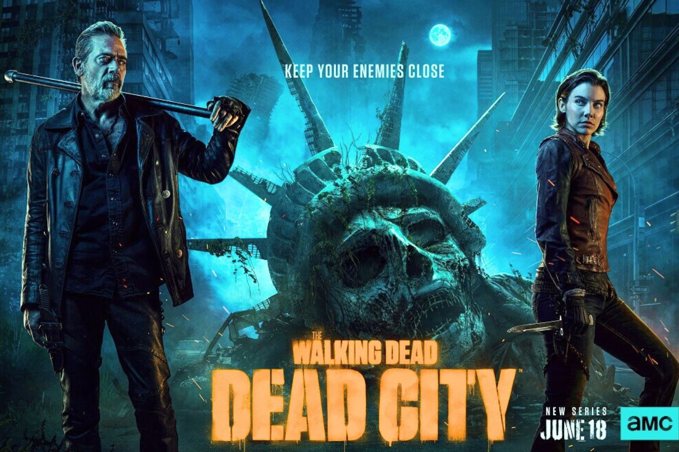 Maggie et Negan dans Dead City