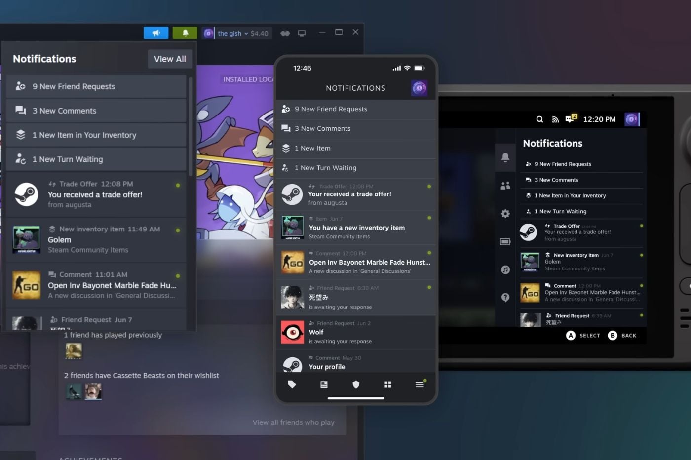 La terrible interface de Steam enfin corrigée dans sa plus grande mise ...