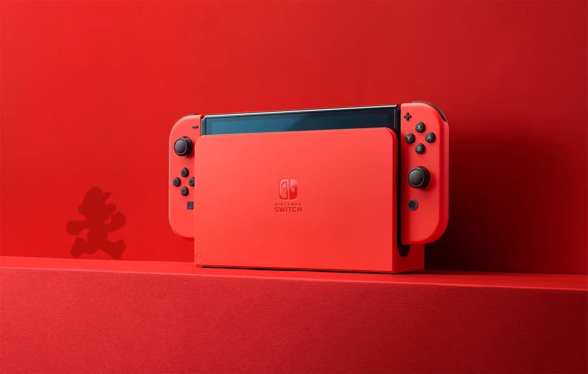 Switch OLED Rouge Super Mario
