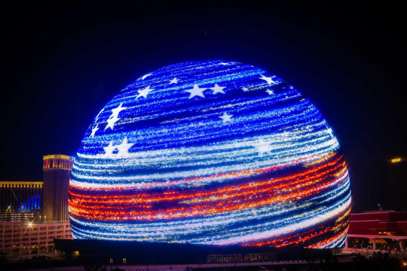 La plus grande sphère du monde vient de s'illuminer à Las Vegas !