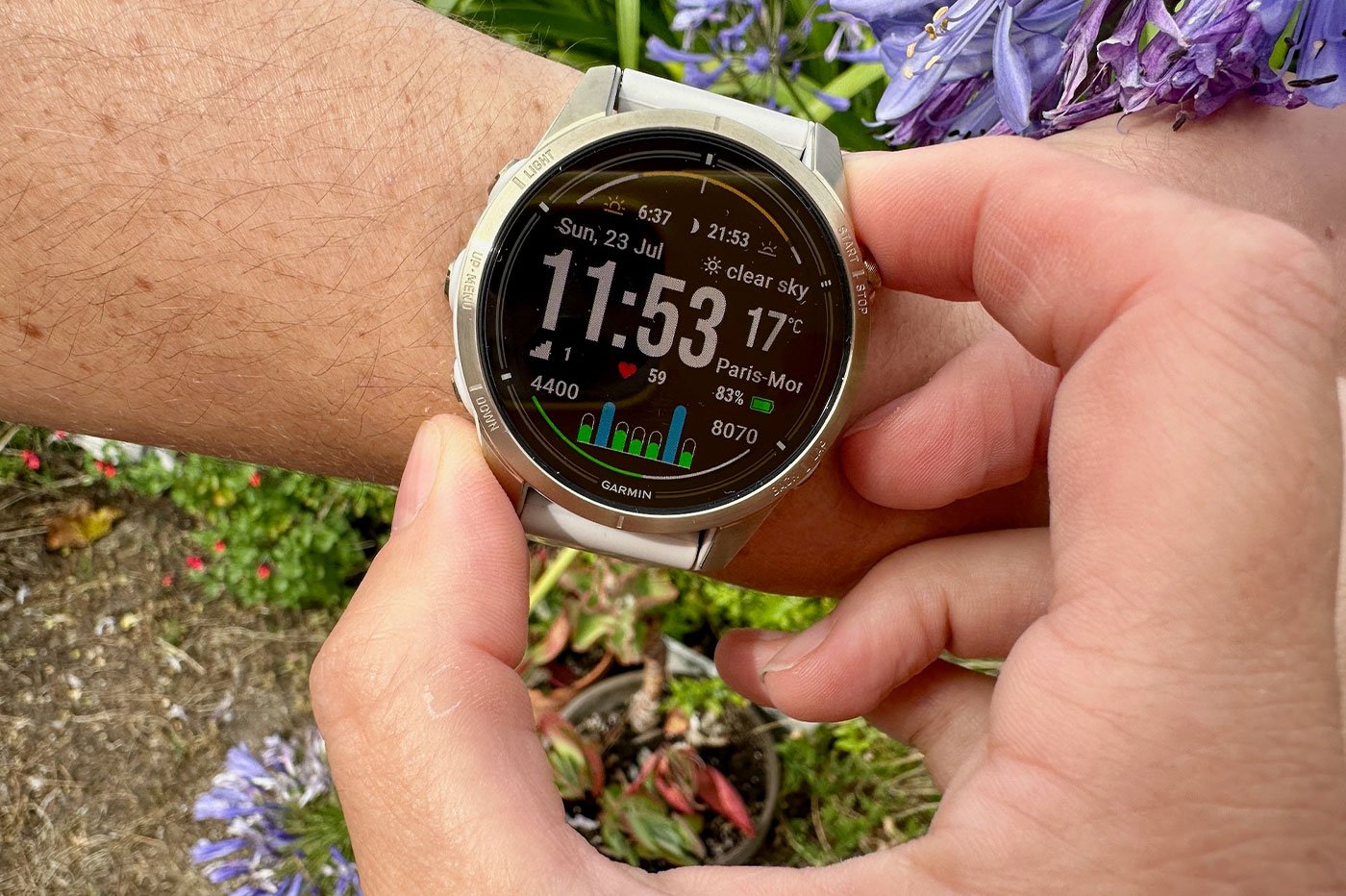 Garmin Fenix 7X Sapphire Solar Titane pas cher