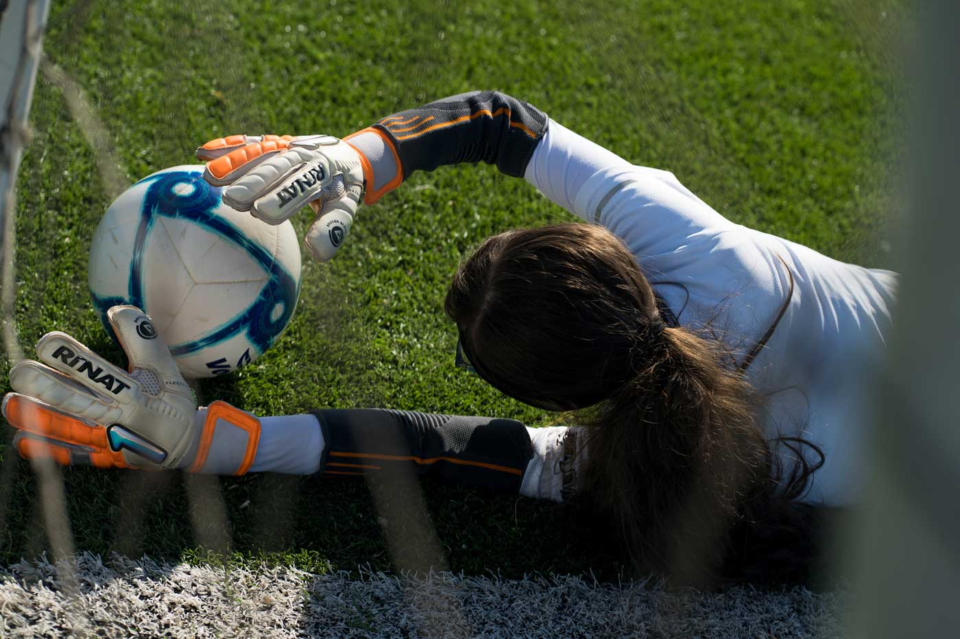 Football féminin gardienne de but