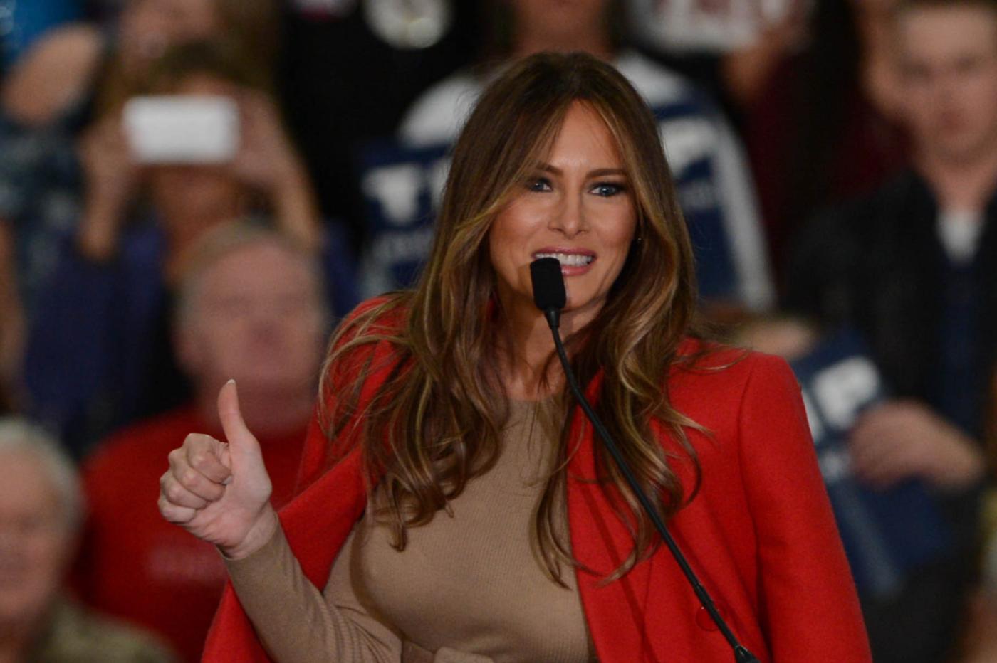 Melania Trump lors de la campagne de 2015