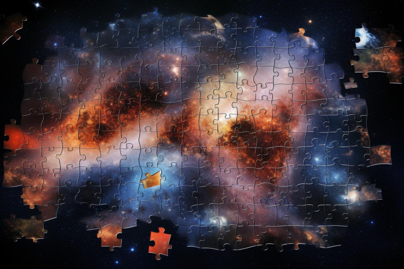 le puzzle de l'univers par Midjourney AI