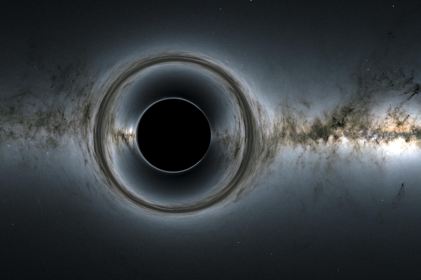 Une vue d'artiste d'un trou noir