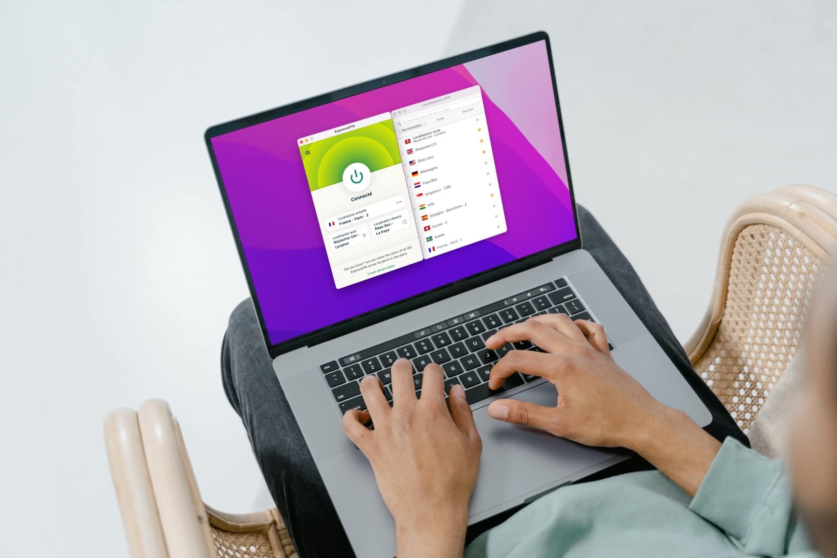 Application macOS de ExpressVPN pour les sites de rencontre