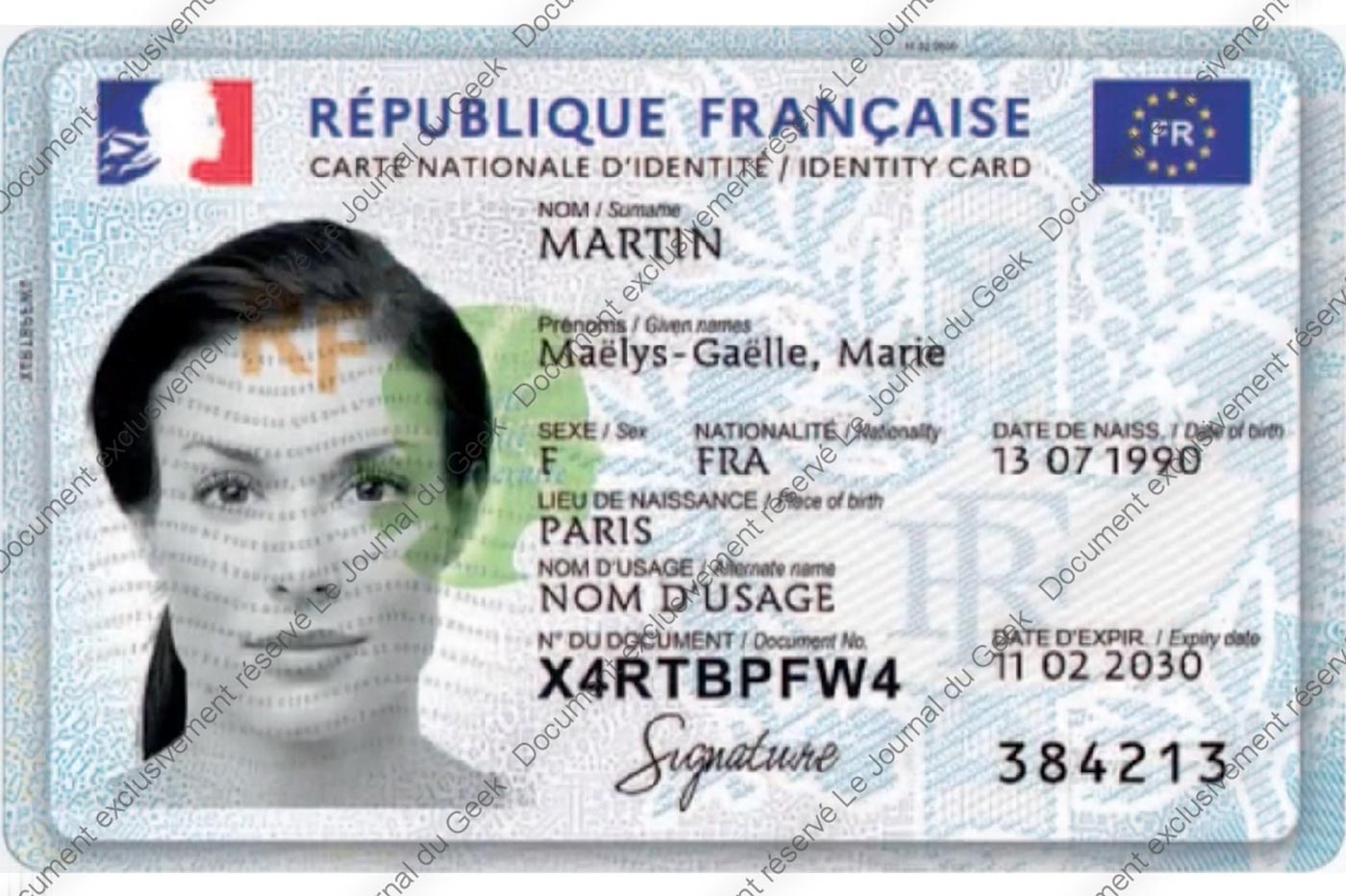 Carte nationale d'identité