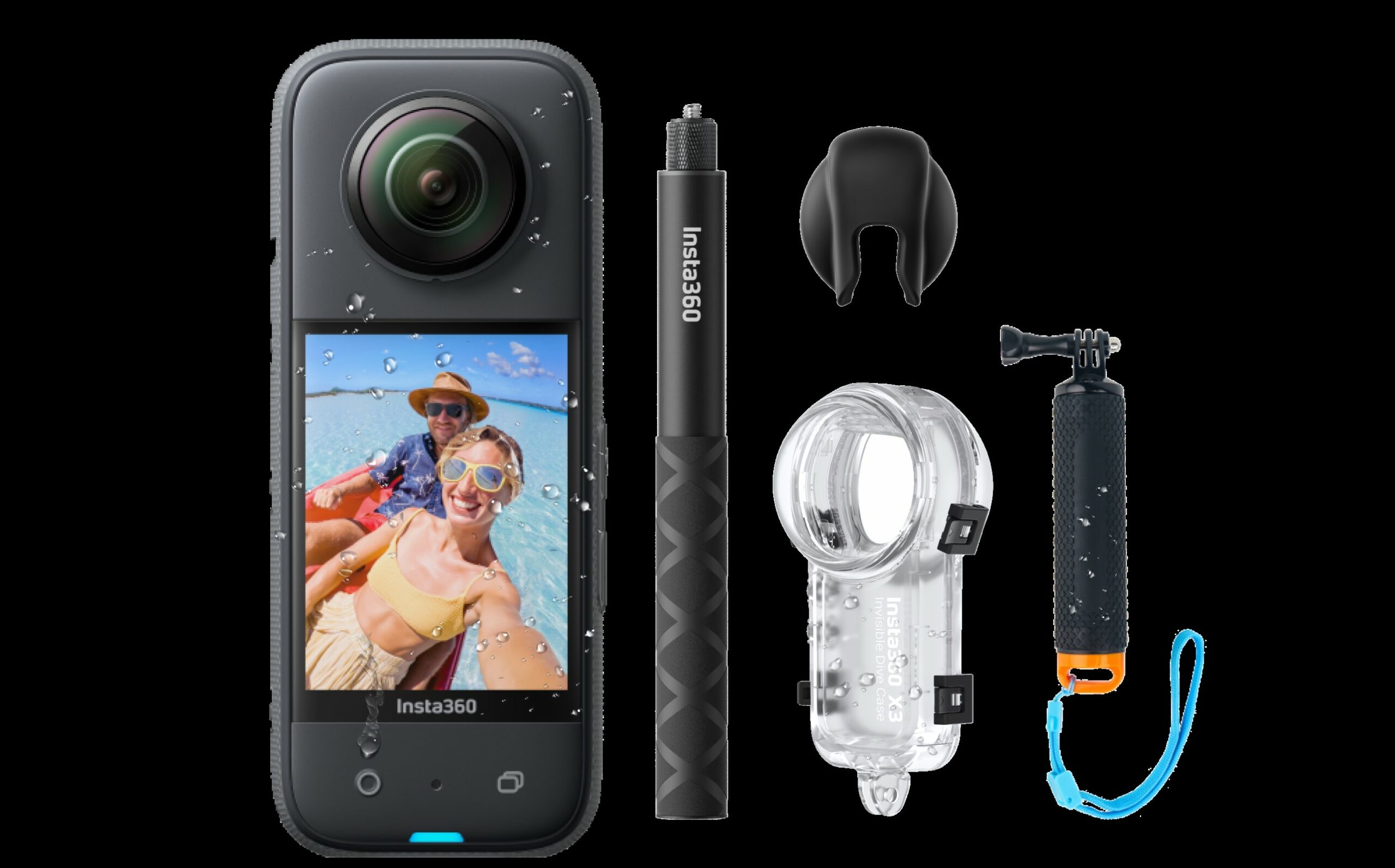 Boîtier étanche 60 M Pour Insta360 X3 - Coque De Plongée Sous-marine, Protection Contre Chocs Et Poussière