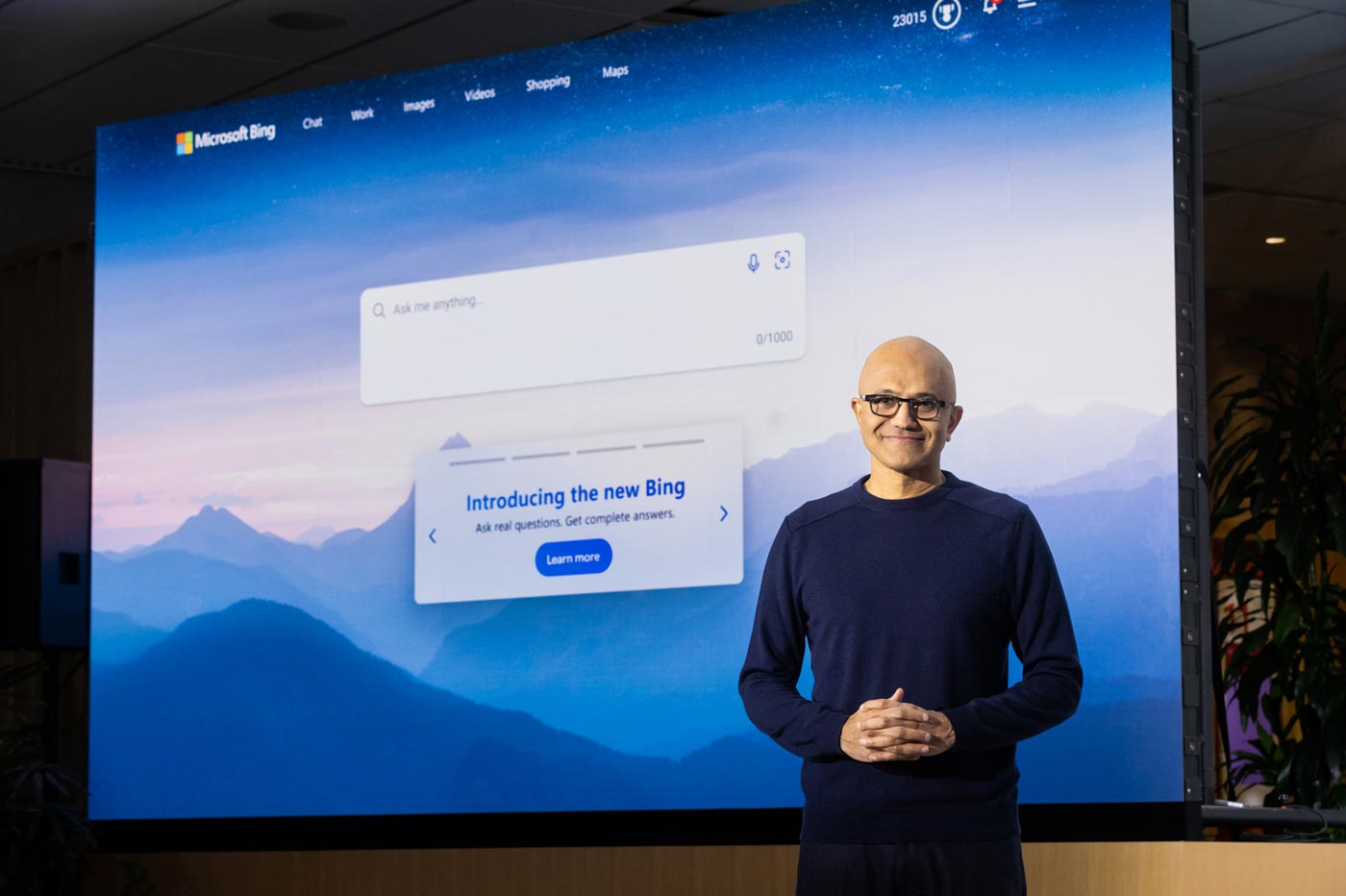 Satya Nadella Bing IA