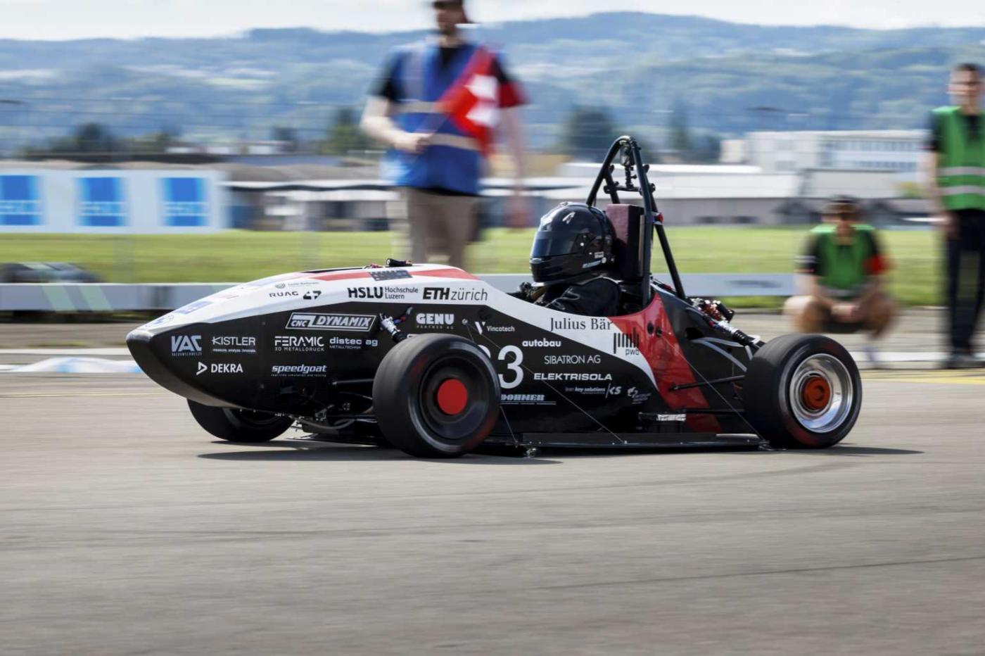 Mythen, la voiture électrique construite par l'AMZ de l'ETH Zurich