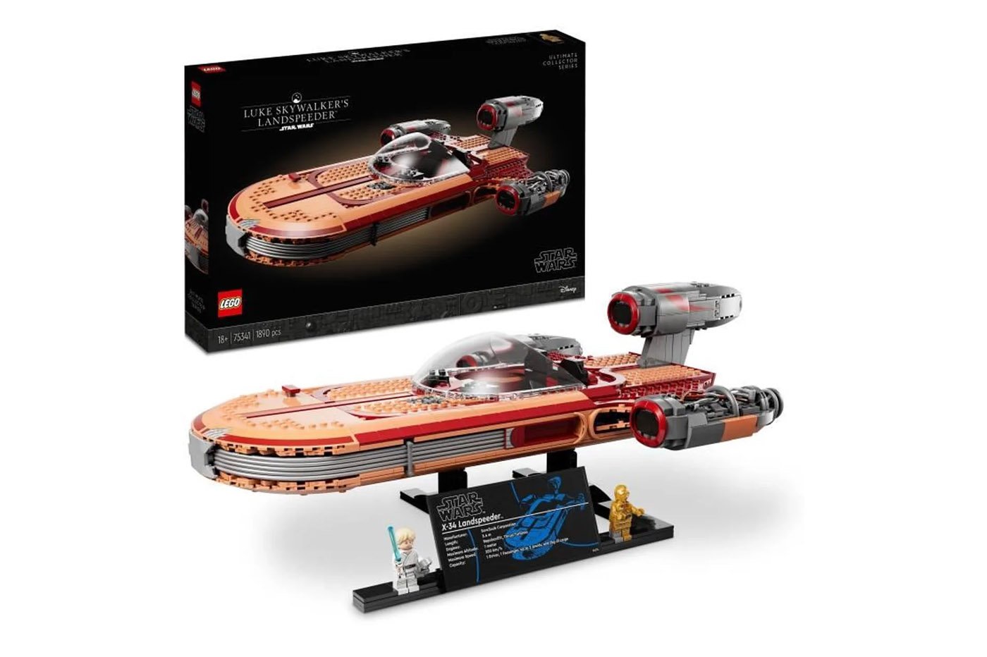 Set Lego Star Wars Landspeeder Luke Skywalker