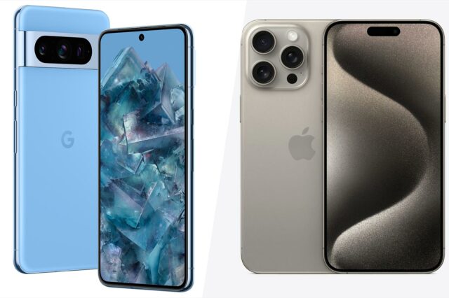 Google Pixel 8 Pro vs iPhone 15 Pro Max