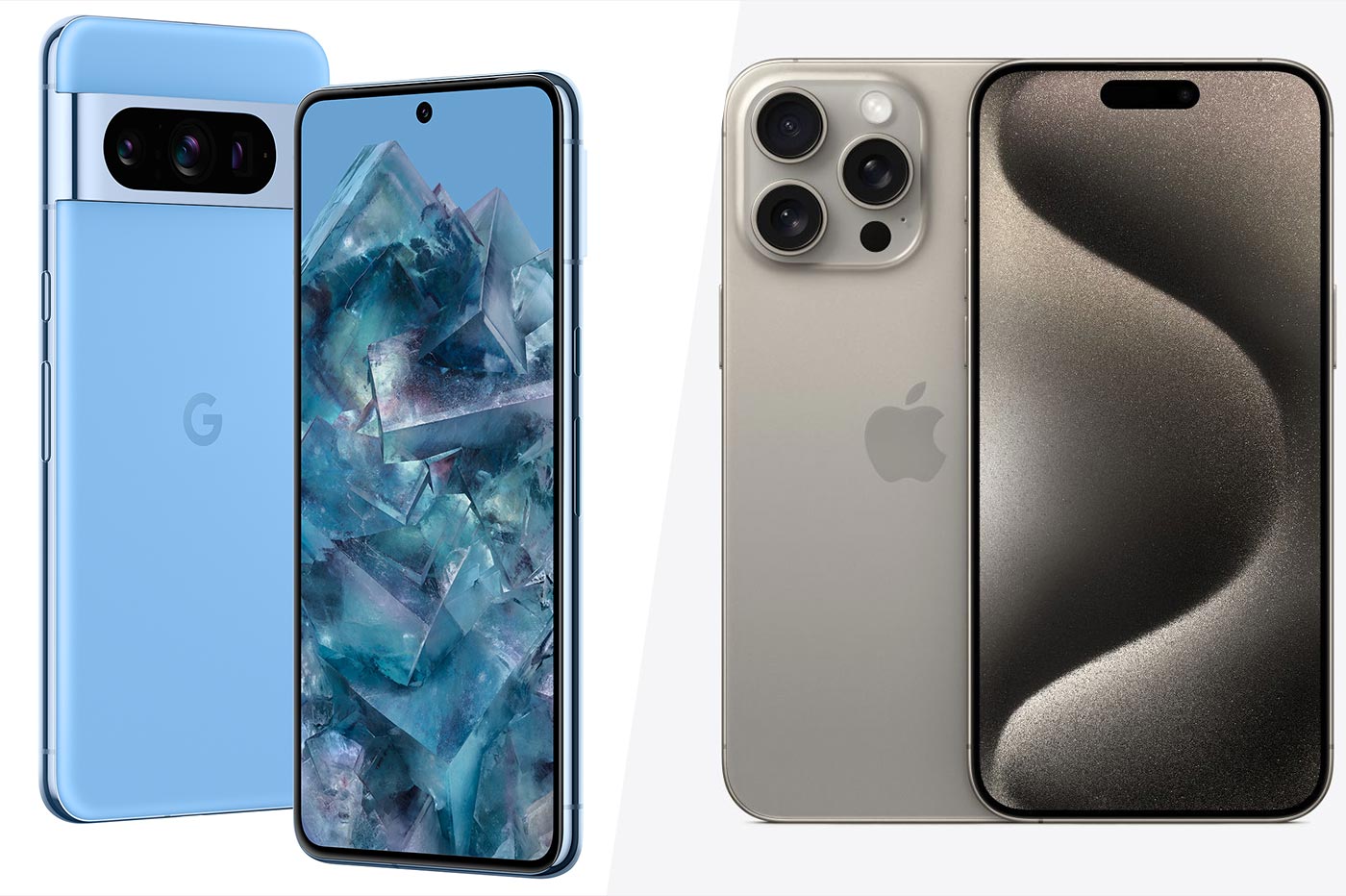 Google Pixel 8 Pro vs iPhone 15 Pro Max