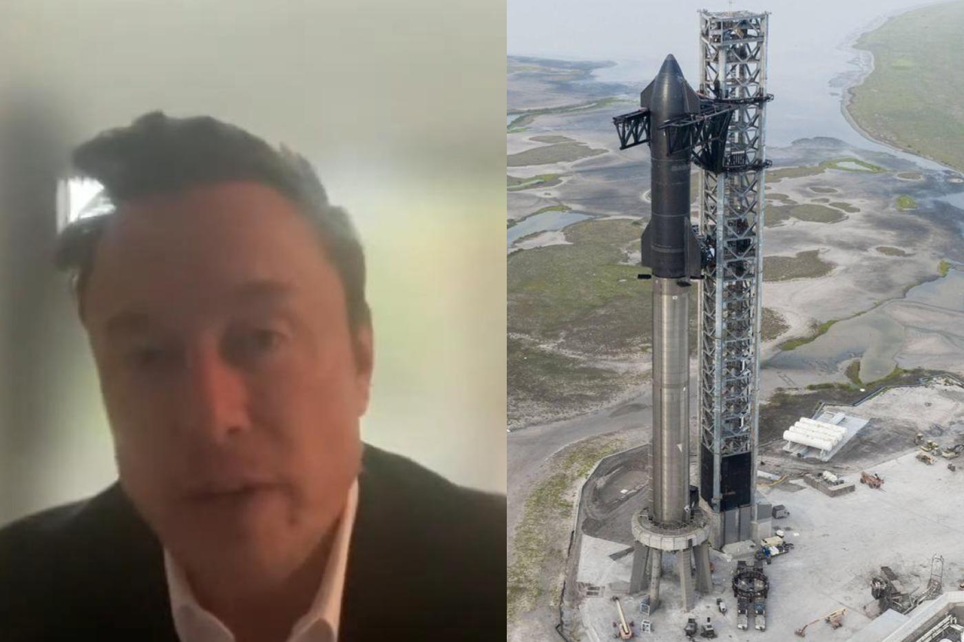 Elon Musk lors de l'IAF 2023