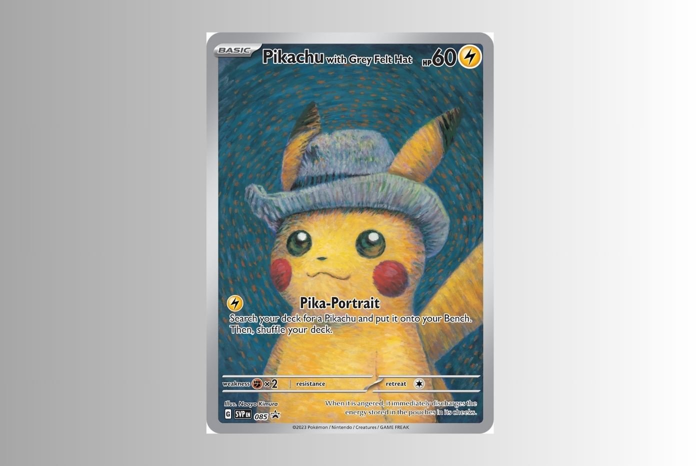 pokemon carte pikachu van gogh