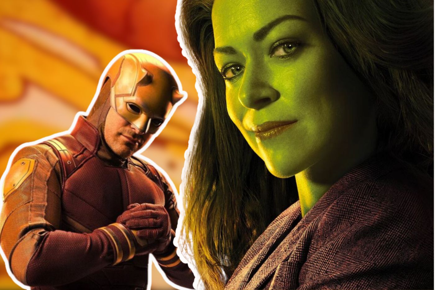 Montage de Daredevil et She-Hulk