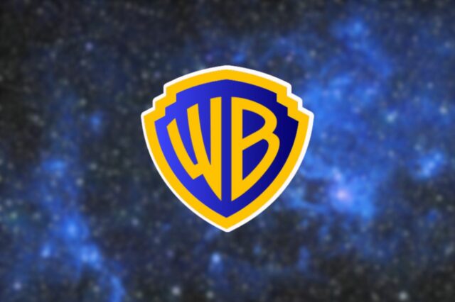 Logo Warner Bros sur fond étoilé