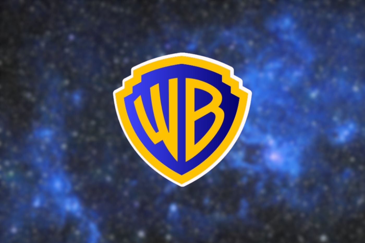 Logo Warner Bros sur fond étoilé