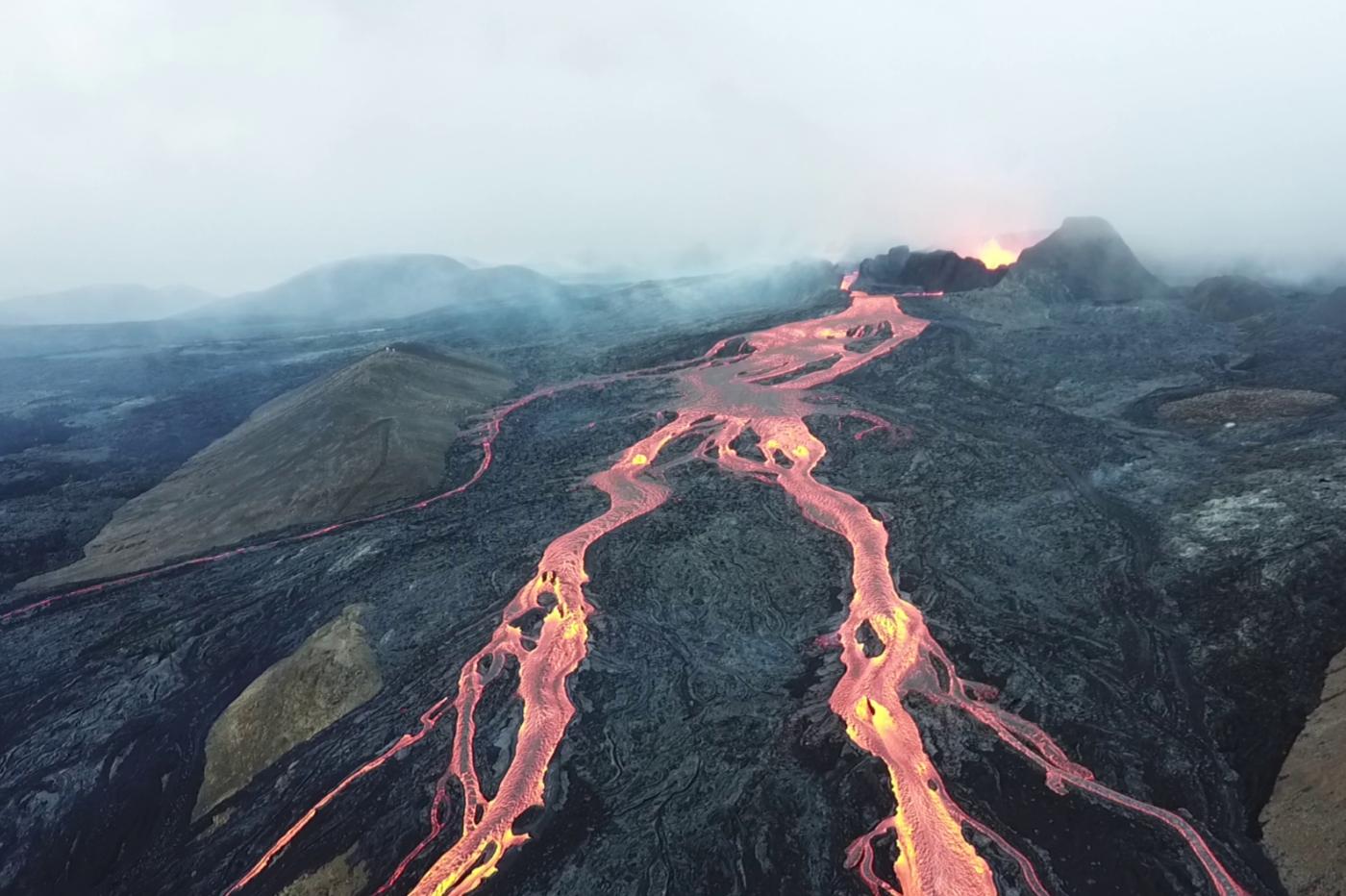 Fagradalsfjall Islande éruption Volcan