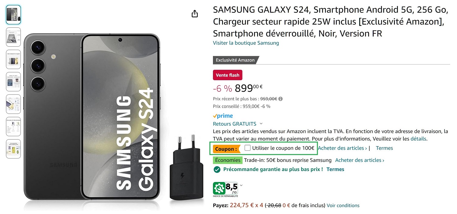 Coupon Promo Gaalxy S24 Amazon