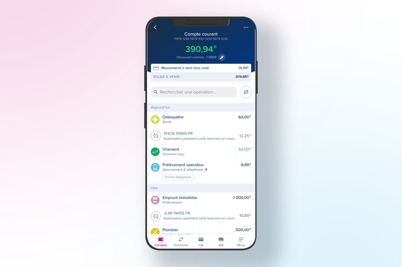 BoursoBank application mobile