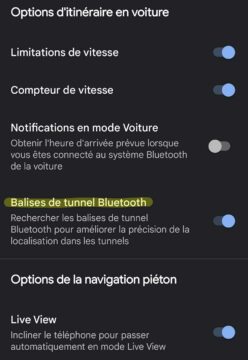 Google Maps Balises Tunnel Bluetooth (1)