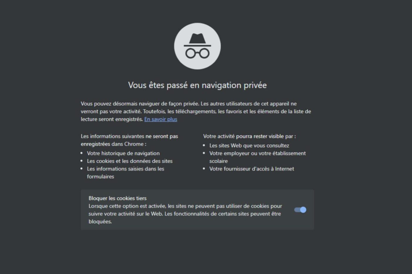 Navigation Prive Sur Google Chrome, la navigation privée ne l'est pas vraiment