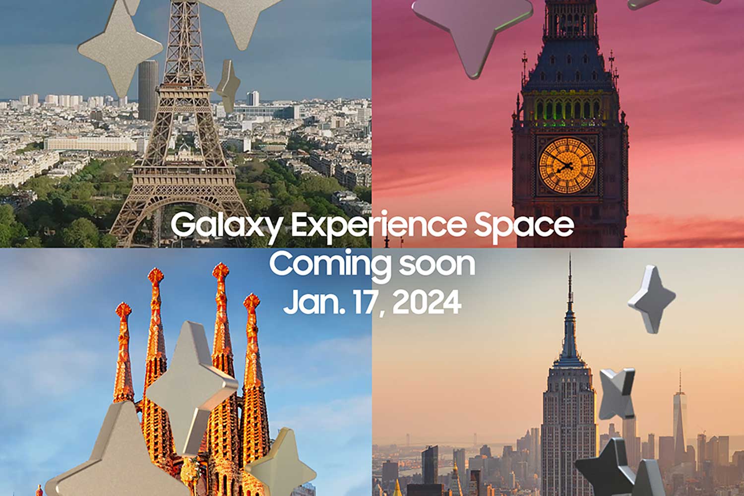 Samsung Galaxy Experience Spaces Paris London Barcelona Nyc